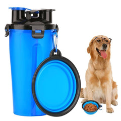2-in-1 Pet Water & Food Bottle – Travel Must-Have for Your Fur Baby!