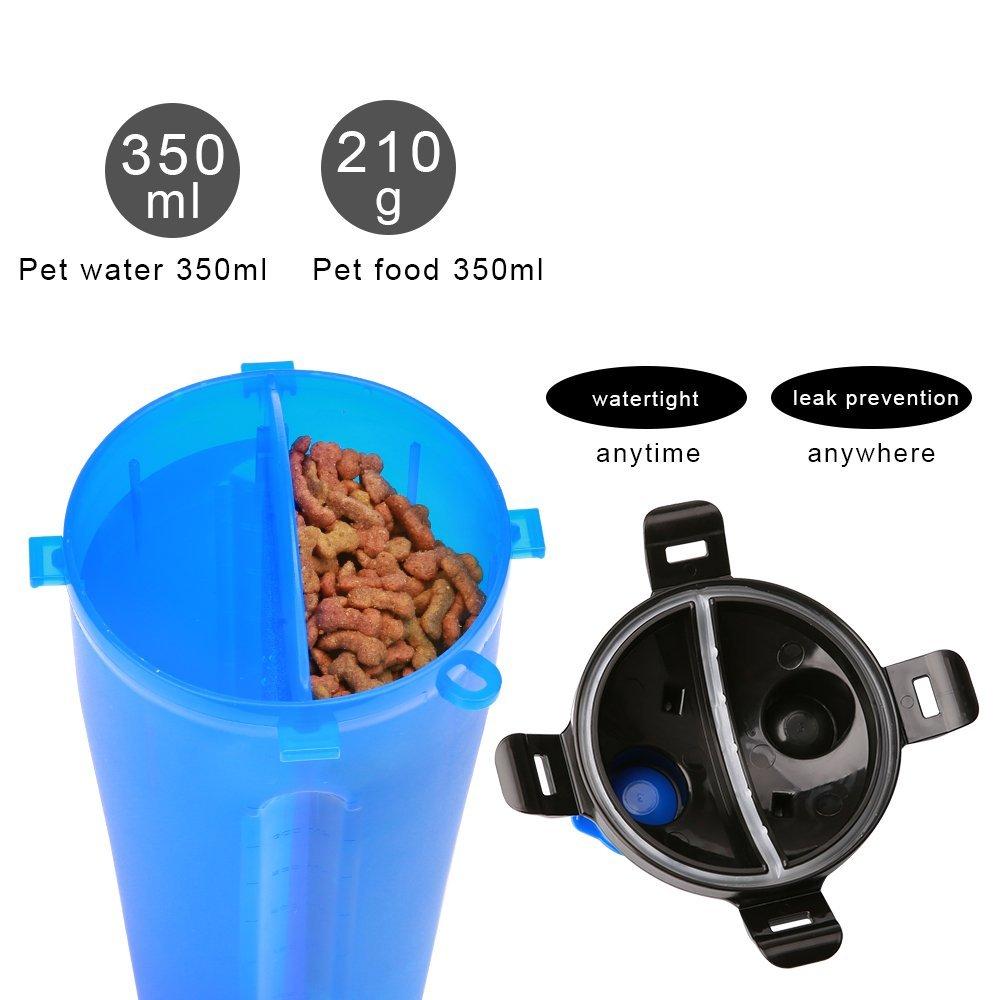 2-in-1 Pet Water & Food Bottle – Travel Must-Have for Your Fur Baby!